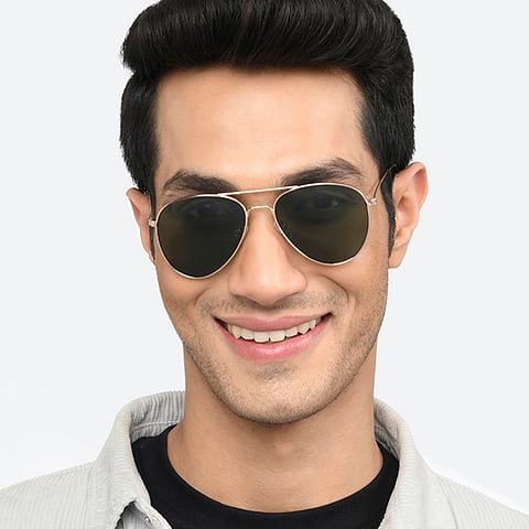 Vincent Chase Gold Full Rim Aviator Size : Narrow - Image 11
