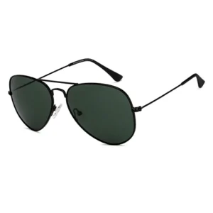 Vincent Chase Polarized Black Full Rim Aviator Size : Medium