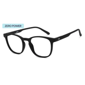 Blue Block Zero Power Screen Glasses : Navy Full Rim Square Lenskart HUSTLR LB E14058-N C43 Size : Medium